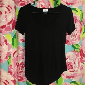 Black Tee, xsmall from Old Navy.